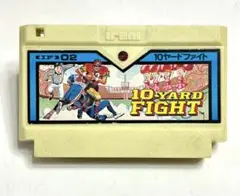 ファミコンソフト「10-YARD FIGHT」　昭和レトロ　ゲームソフト