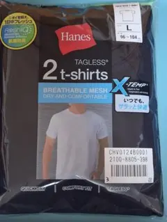 Hanes ヘインズ X-TEMP 2枚セット Tシャツ 黒 新品 ③