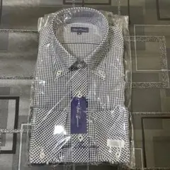 Duke Trimmer M ボタンダウン チェックシャツ ブルー Mサイズ