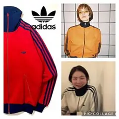 80s 希少 adidas アディダス デサント トラック ジャージ 3号