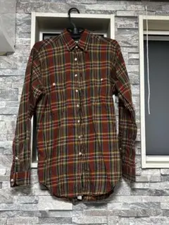Aquascutum チェック柄 長袖シャツ S