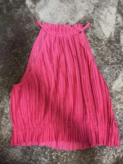 BANANA REPUBLIC ピンクノースリーブ L