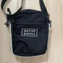NATIVE SUPPLY ブラックショルダーバッグ