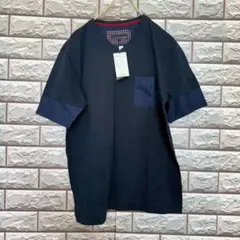 VESVIO ヴェスヴィオ 新品 メンズ 半袖 Tシャツ 胸ポケット Vネック
