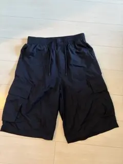 ワイドフィットカーゴハーフパンツ　ネイビー