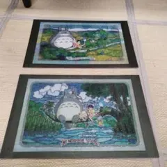 トトロ　透明ジグソーパズル　完成品 　2個セット