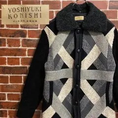 【希少】フィッチェ FICCE ニット ブルゾン ドン小西 デザイナー 刺繍古着