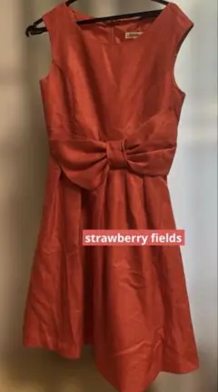 STRAWBERRY-FIELDS オレンジノースリーブワンピース