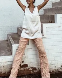esutoreja✨シフォン プリーツパンツ♡レア