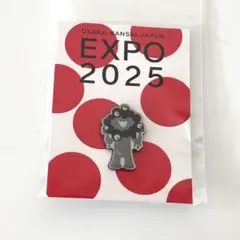 【新品未使用】大阪関西万博 ミャクミャク　ピンバッジ　黒ミャクミャク