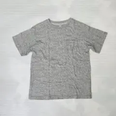 UNIQLO ユニクロ ポケット付きTシャツ 150 グレー キッズ
