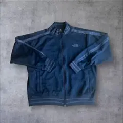 90s-00s ノースフェイス トラックジャケット L 黒 グレー