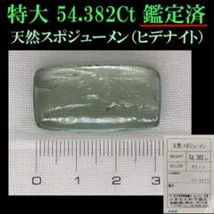 ◆鑑定済/特大54.382Ct/天然スポジューメン◆ヒデナイト/ルース宝石原石