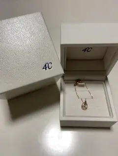 4℃ ネックレス ピンクゴールド
