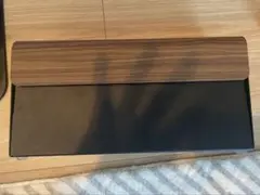 オープンタイプ収納ボックス 黒と木目調