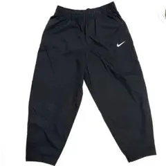 Nike ブラック L　ワイドクロップドパンツ　シャカシャカ　ジャージ