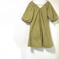 RANDA ランダ ワンピース カーキ ベージュ ビッグシルエット
