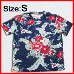 【希少】ヴィンテージ　大胆花柄Tシャツ　S