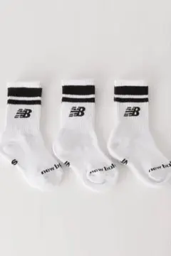 New Balance 3足セット ホワイト13-18