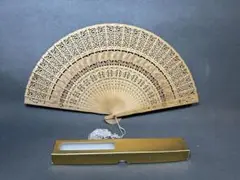 扇子　白檀扇子　和装小物　茶道　お茶会　お茶席　歌舞伎　美品
