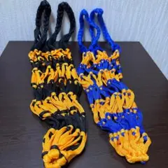 【新品未使用】ボールネット 2個セット 黒/青 ボールバッグ 収納 部活
