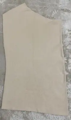 clane ワンショルダールーズニットトップス
