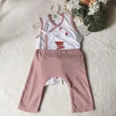 ✨【新品】Nishiki ロンパース赤2Way 　カニ柄　夏用