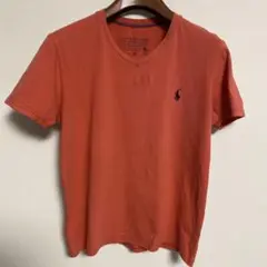 POLO RALPH LAUREN VネックTシャツ M オレンジ