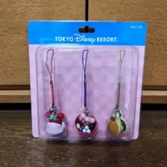 東京ディズニーリゾート 和菓子 ストラップ 根付3個セット キーホルダー