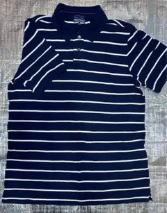 美品　ユニクロ　UNIQLO　メンズ　ポロシャツ　XL ストライプ