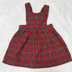美品　ミキハウス　ワンピース　100cm チェック柄　女の子　キッズ