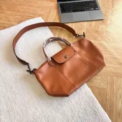 Longchamp ハンドバッグ 2WAYショルダーバッグ #カラメル