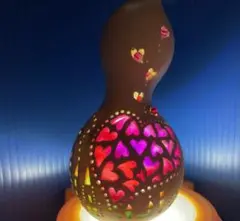 ひょうたんランプ　ハートフルハートwithにゃんこ