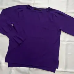 イェッカベッカ 紫 フリルニット
