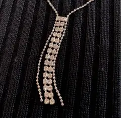 ネックレス シルバー ラインストーン アクセサリー