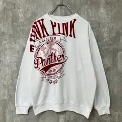 ◆【良品】PINK PANTHER｜ピンクパンサー，スウェット，アニメ，アニマル