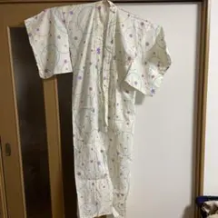花柄 円形模様 浴衣 半袖