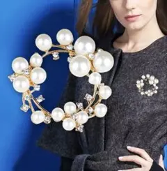新品 ブローチ パール 真珠 コサージュ セレモニー 結婚式 フォーマル