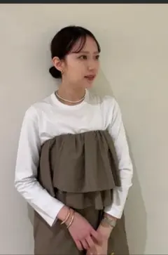 ラオーウェン　オールインワン　ベージュsize0 Tシャツなし