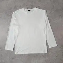 【美品】URBAN RESEARCH ITEMS 白 長袖Tシャツ Lサイズ