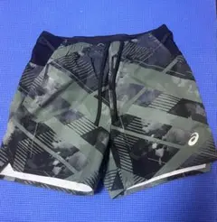asics マルチポケット グラフィック ランニングパンツ　L