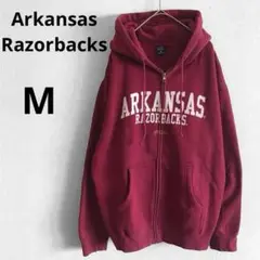 Arkansas Razorbacks メンズ M スウェット パーカー 赤