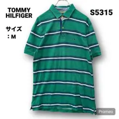 【即購入OK】TOMMY HILFIGER 半袖ポロシャツ サイズM ボーダー