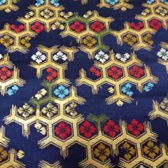金蘭生地　ハギレ　変わり亀甲　54×59㎝