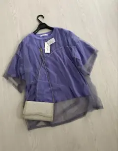 9000円新品♡チュール付きTシャツ