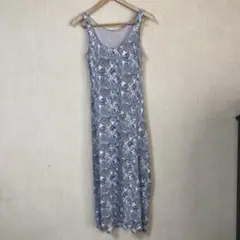 ユニクロ　リバティロンドン　ロングブラワンピース　サイズL