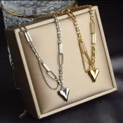激かわ♡ 金属アレルギー ハートネックレス 高品質サージカルステンレス ラスト1