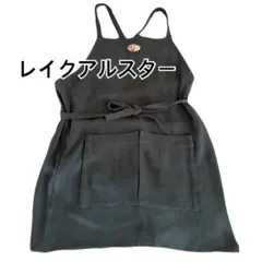 【新品未使用】Lake Alster レイクアルスター エプロン　黒地×花柄 新品 Lake Alster レイクアルスター エプロン 黒地×花柄 ポケット付