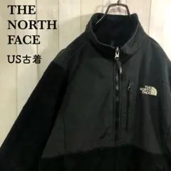 US規格古着THE NORTH FACEデナリジャケット黒刺繍ノースフェイス