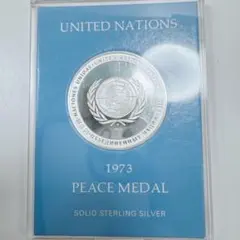 国連ピースメダル３個　貨幣　コイン　発行記念　公式記念　銀製　硬貨　シルバー 国連ピースメダル3個 貨幣 コイン 発行記念 公式記念 銀製 硬貨
